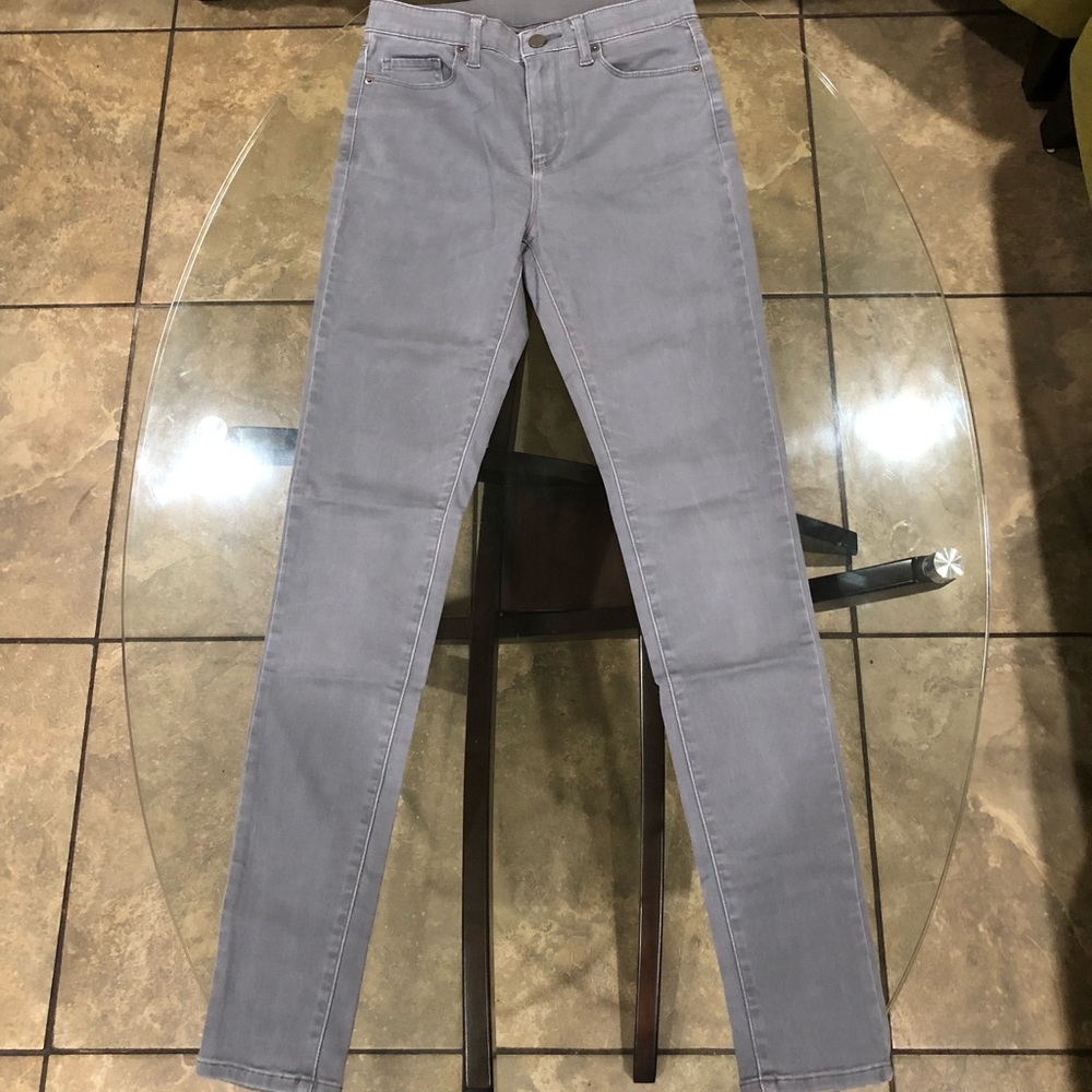 Uniqlo EZY Skinny Fit Color Jeans (Gray)